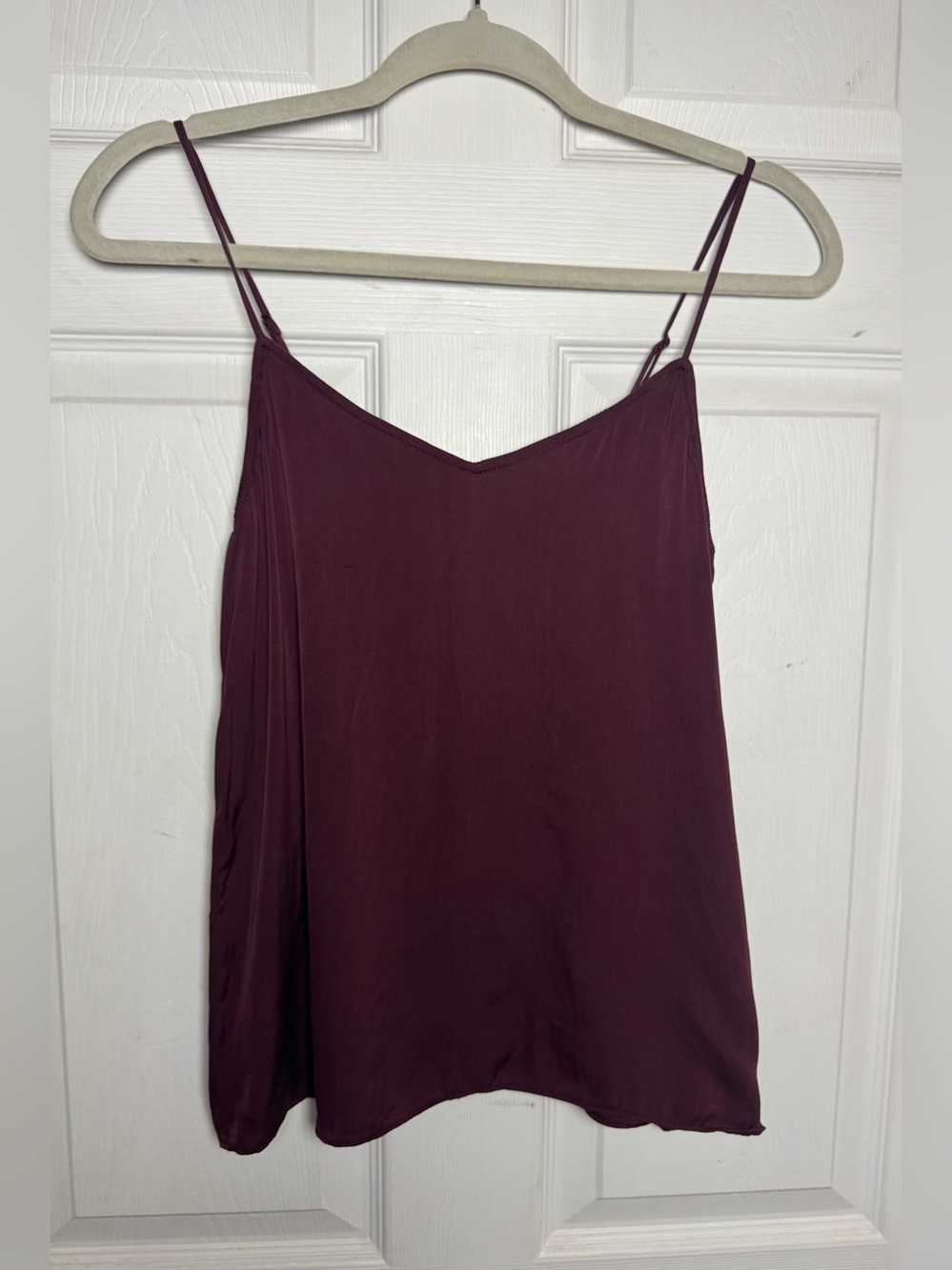 Quince Washable Stretch Silk V-Neck Cami Wine Tasting Women’s XS Summer Romantic